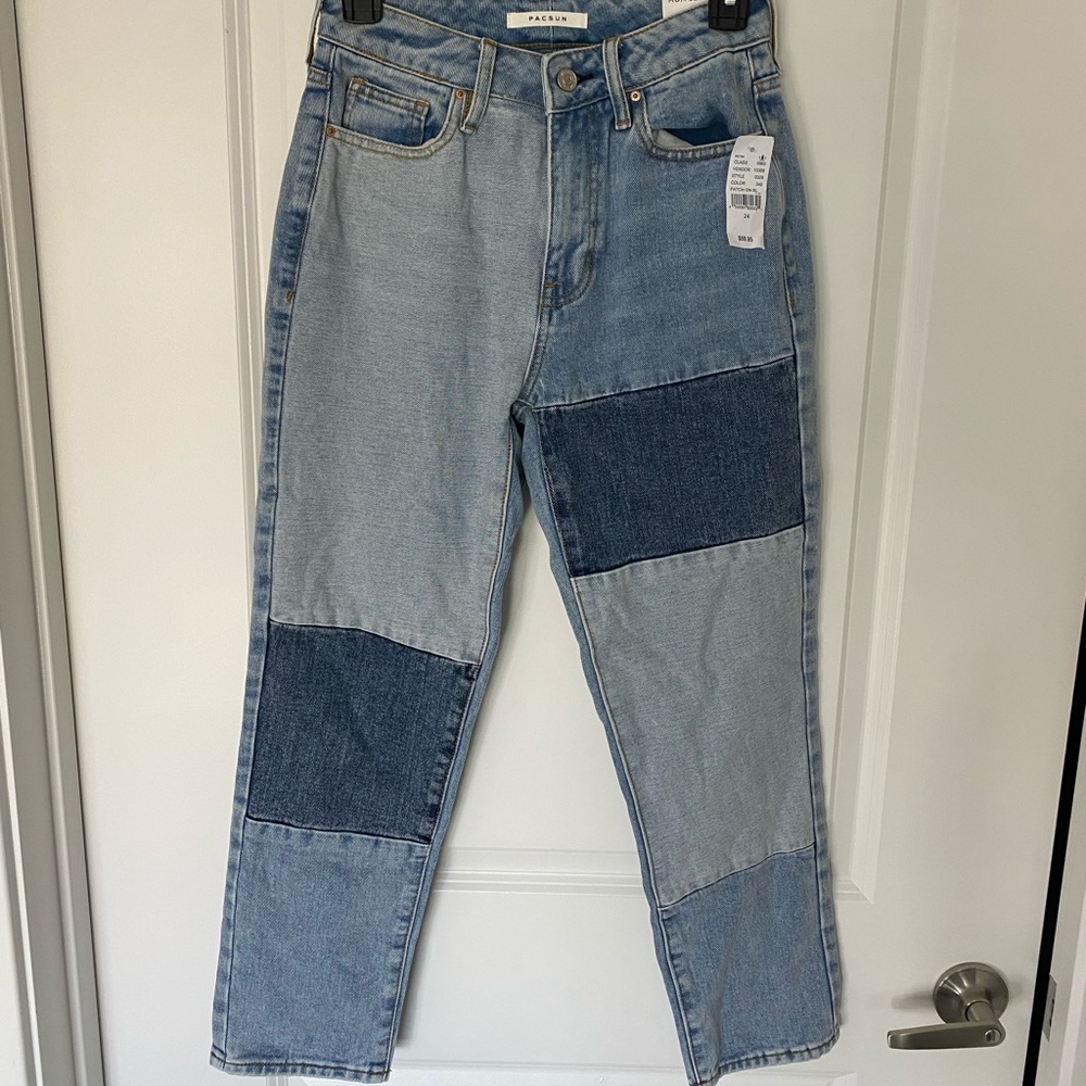 PACSUN Patchwork Jeans